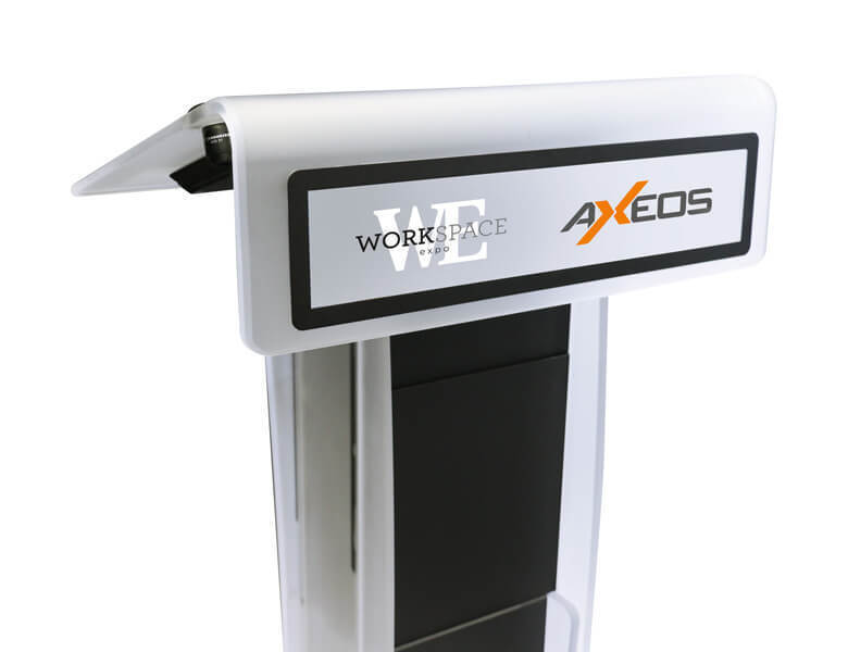Neonyx Lectern - Customisable and magnetic plate for logo - AXEOS